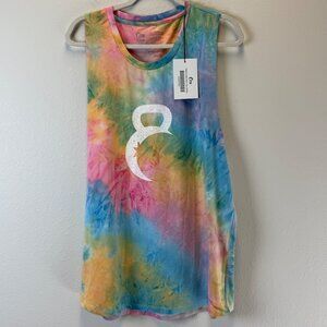 NWT Zyia Rainbow Tie Dye Tank Hendrix Kettle Moon Muscle Tank Top Women’s XXXXL